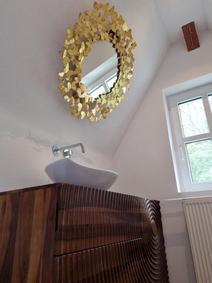 5 Sterne Bahnhoftraum, Appartement "Waldliebe" 133Qm, Grosse Terrasse 70Qm, Qr Code Scannen Fuer Virtuellen Rundgang, Premium Ausstattung Braunfels Eksteriør billede