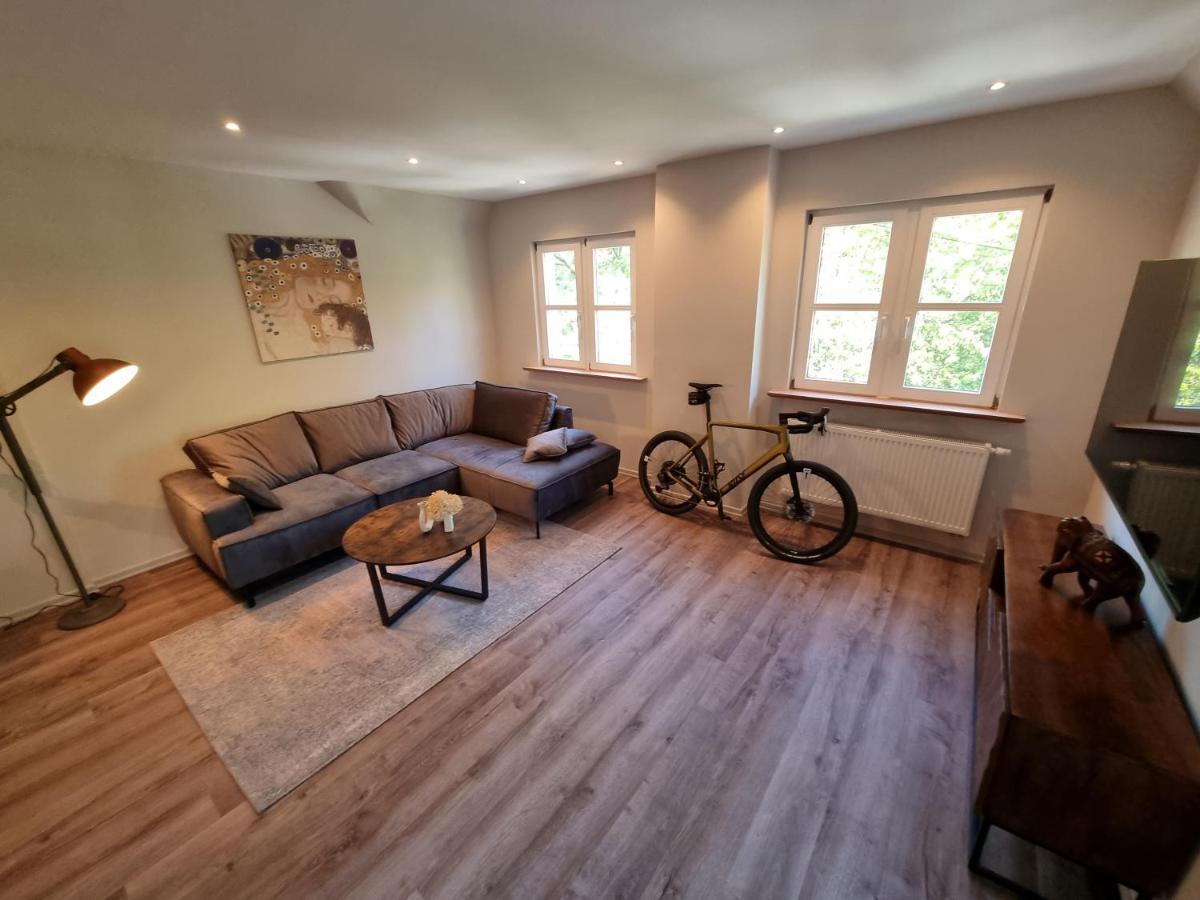 5 Sterne Bahnhoftraum, Appartement "Waldliebe" 133Qm, Grosse Terrasse 70Qm, Qr Code Scannen Fuer Virtuellen Rundgang, Premium Ausstattung Braunfels Eksteriør billede