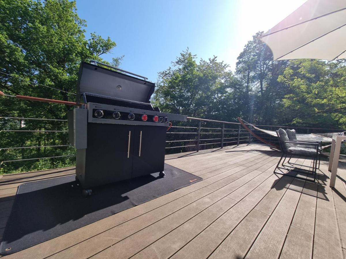 5 Sterne Bahnhoftraum, Appartement "Waldliebe" 133Qm, Grosse Terrasse 70Qm, Qr Code Scannen Fuer Virtuellen Rundgang, Premium Ausstattung Braunfels Eksteriør billede
