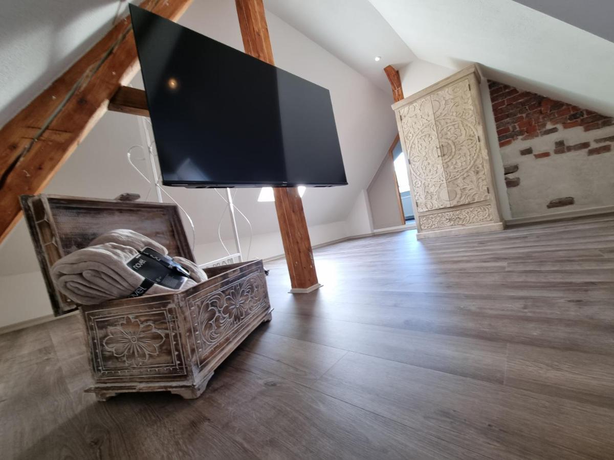 5 Sterne Bahnhoftraum, Appartement "Waldliebe" 133Qm, Grosse Terrasse 70Qm, Qr Code Scannen Fuer Virtuellen Rundgang, Premium Ausstattung Braunfels Eksteriør billede